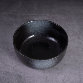 Japanese Ceramic Wholesale Retro Soup Bowl Salad Bowl Tableware (Option: N glaze-6.5inchl 160x78mm-4PCS)