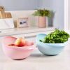 1pc/2pcs/3pcs Multi-Functional Kitchen Washing Basket Basin - Drain Water, Wash Rice, Perfect For Cleaning Vegetables And Fruits, And More With Conven