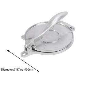 1pc Manual Pastry Press; Mexican Pasta Press; Kitchen Utensils For Home; Restaurant; 7.87"âˆšÃ³7.87" 6.3"âˆšÃ³6.3" (size: Silvery 7.87inch)