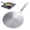 7.5/8/9.25Inch Heat Diffuser Simmer Ring Plate, Stainless Steel with Stainless Handle, Induction Adapter Plate for Gas Stove Glass Cooktop Converter,