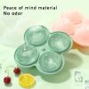 1pc Ice Cube Trays; Large Silicone Ice Cubes Mold; Ice Ball Maker; Round Ice Mold; Easy-Release; No Leakage; For Whiskey; Cocktail; Juice; Party